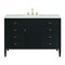 James Martin Vanities 48'' Vanity, Carbon Oak w/ 3 CM Lime Delight Quartz Top 485-V48-CBO-3LDL - alternate 1